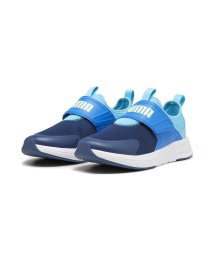 PUMA(PUMA)/キッズ プーマ エボルブ スリップオン スニーカー 22－25cm/PERSIANBLUE-BRIGHTAQUA-SPRINGFERN