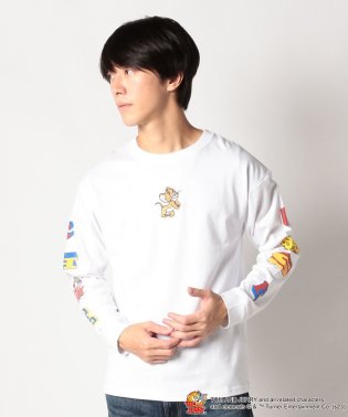 OUTDOOR PRODUCTS/【OUTDOORPRODUCTS】TOM AND JERRY トムとジェリー ドロップショルダー ロンT コットン100% 長袖Tシャツ/505489469
