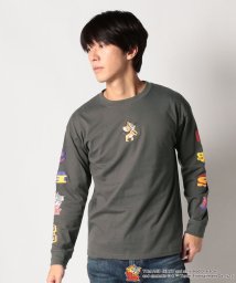 OUTDOOR PRODUCTS/【OUTDOORPRODUCTS】TOM AND JERRY トムとジェリー ドロップショルダー ロンT コットン100% 長袖Tシャツ/505489469