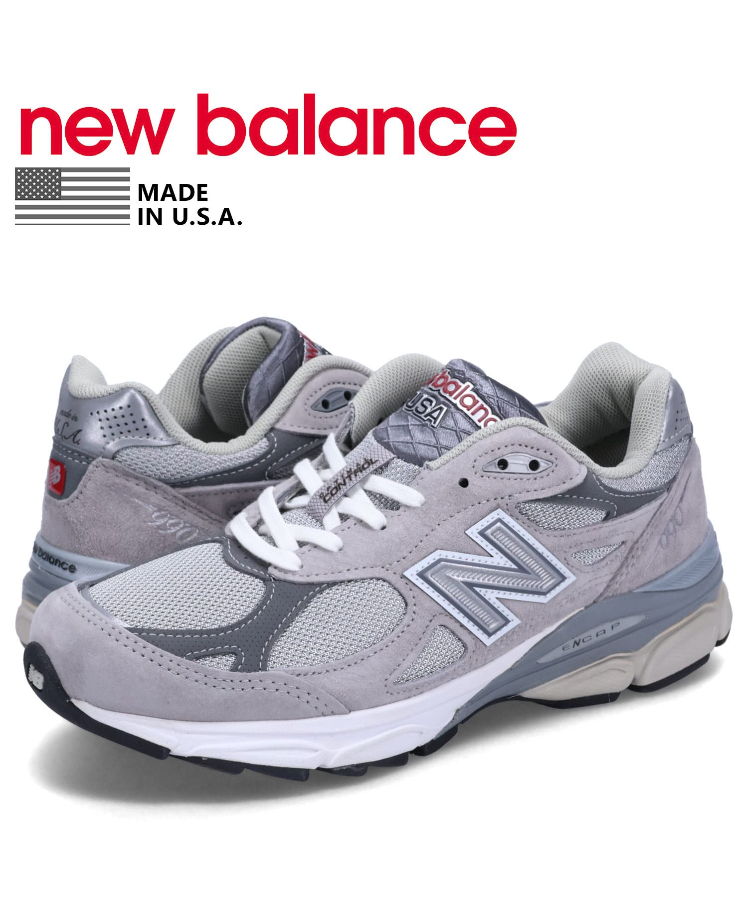 ニューバランス new balance 990 スニーカー メンズ Dワイズ グレー M990GY3