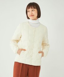 green label relaxing(グリーンレーベルリラクシング)/【別注】＜TAION＞ボタン ショート ダウン/OFFWHITE