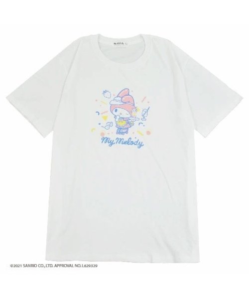 Sanrio characters(サンリオキャラクターズ)/サンリオ マイメロディ マイメロ PVCバッグ付き 半袖 Tシャツ/ホワイト