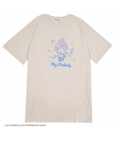Sanrio characters(サンリオキャラクターズ)/サンリオ マイメロディ マイメロ PVCバッグ付き 半袖 Tシャツ/ライトピンク