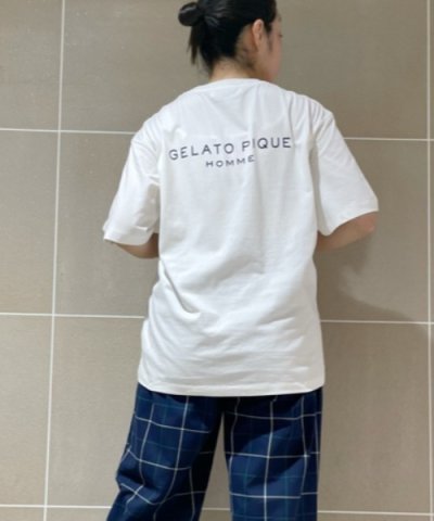 【HOMME】コットンワンポイントTシャツ