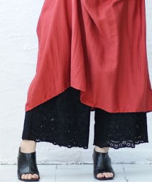 Sawa a la mode(サワアラモード)/ワンピースの下に穿く刺繍レースパンツ/ブラック