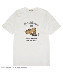 RIRAKKUMA(リラックマ)/リラックマ サンエックス Tシャツ 半袖 トップス プリント San－X/オフホワイト
