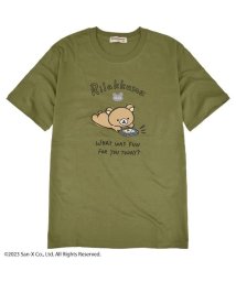 RIRAKKUMA(リラックマ)/リラックマ サンエックス Tシャツ 半袖 トップス プリント San－X/グリーン