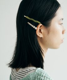 marjour(マージュール)/WEAVE×PEARL HAIR PIN/グリーン