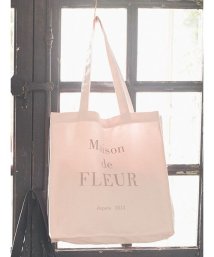 Maison de FLEUR/ブランドロゴプリントスクエアトートバッグ/505500240