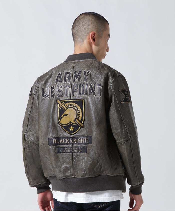 US ARMY Leather MA-1 Jacket レザージャケット