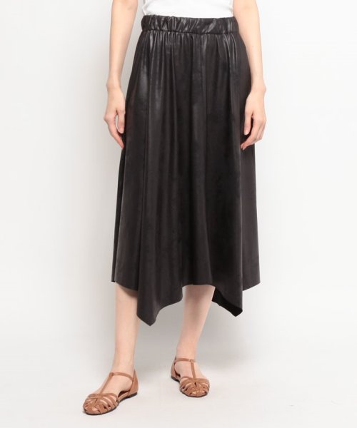 イレギュラーヘムフレアースカート 