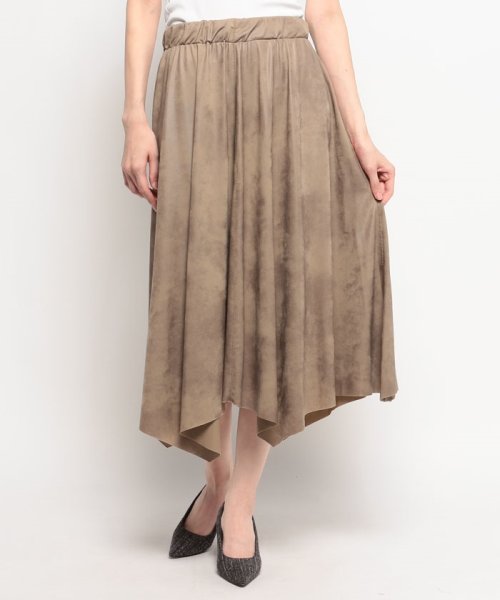 イレギュラーヘムフレアースカート 