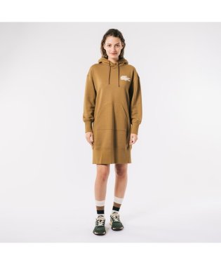 LACOSTE/ボアワニロゴスウェットフーディードレス/505500515