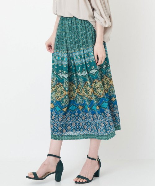 セール】アラベスクパネルプリントスカート(505500804) | クリスチャン  