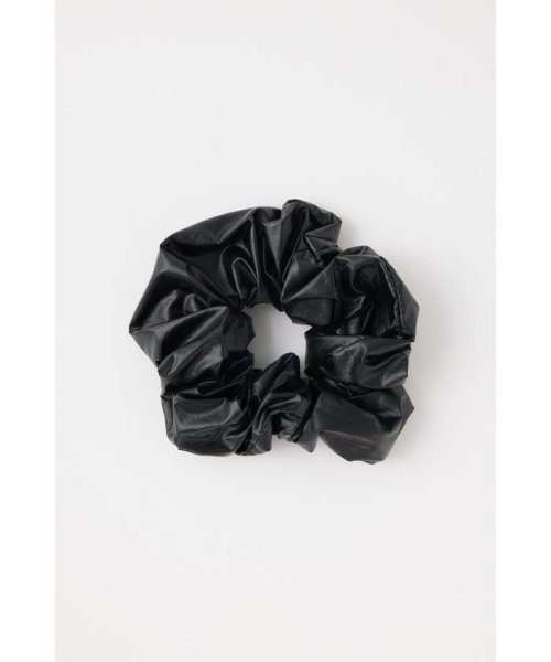 moussy(マウジー)/METALIC SCRUNCHIE/BLK