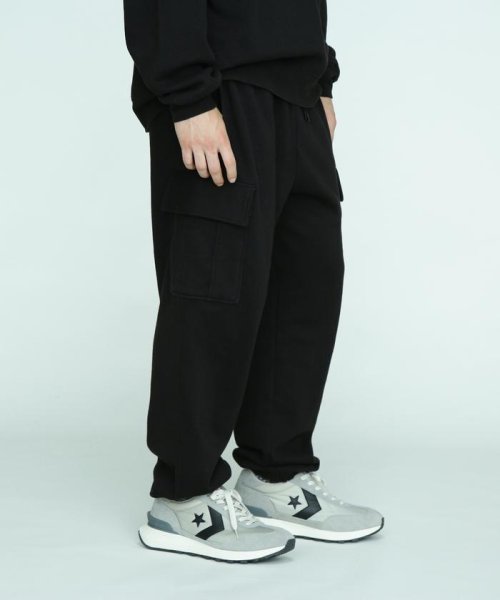 MANASTASH(マナスタッシュ)/MANASTASH/マナスタッシュ/RE:CTN CARGO SWEATPANTS/ブラック