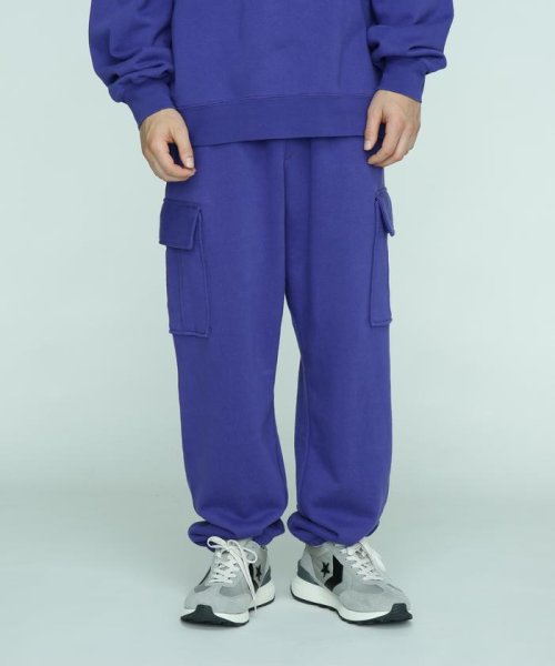 MANASTASH(マナスタッシュ)/MANASTASH/マナスタッシュ/RE:CTN CARGO SWEATPANTS/パープル