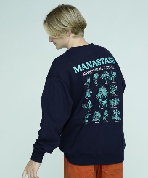 MANASTASH(マナスタッシュ)/MANASTASH/マナスタッシュ/CASCADE SWEATSHIRTS AFN/ネイビー