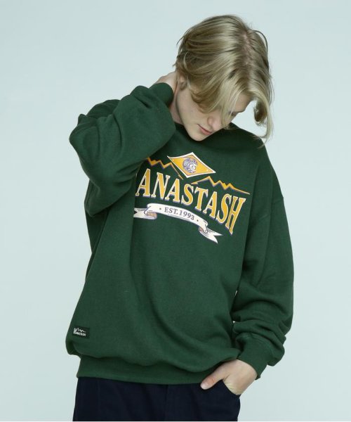 MANASTASH(マナスタッシュ)/MANASTASH/マナスタッシュ/CASCADE SWEATSHIRTS EST. 1993/ダークグリーン