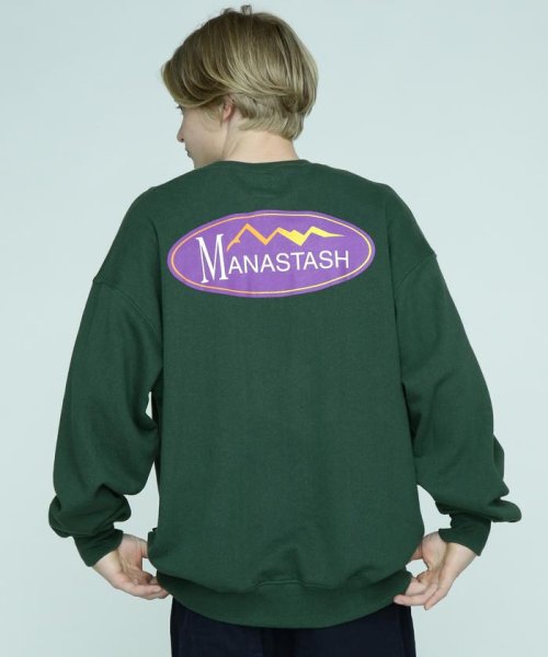 MANASTASH(マナスタッシュ)/MANASTASH/CASCADE SWEATSHIRTS ORIGINAL LOGO/ダークグリーン