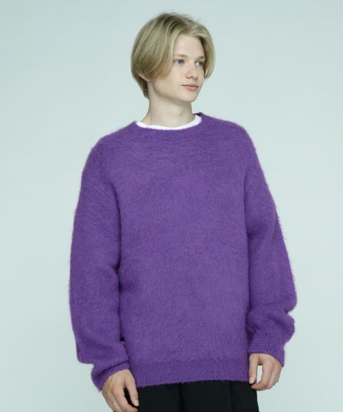 MANASTASH(マナスタッシュ)/MANASTASH/マナスタッシュ/ABERDEEN SWEATER/アバディーンセーター/パープル