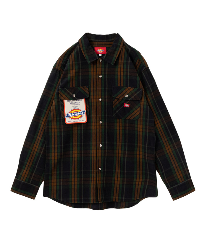 ディッキーズ Dickies 長袖 ワークシャツ メンズL /eaa287717