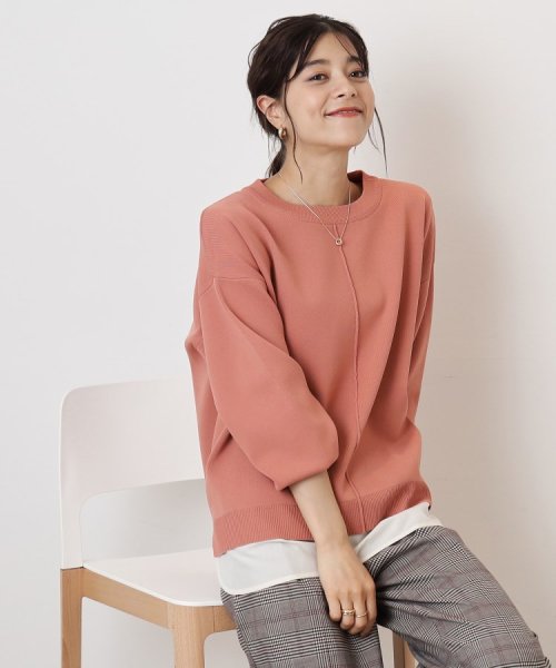 気軽にさらりと着たい スポンディッシュ 裾レイヤード風ニット 人気・おすすめ｜安定人気・収納便利におすすめ 丁寧対応 配送追跡可 最短翌日到着可能