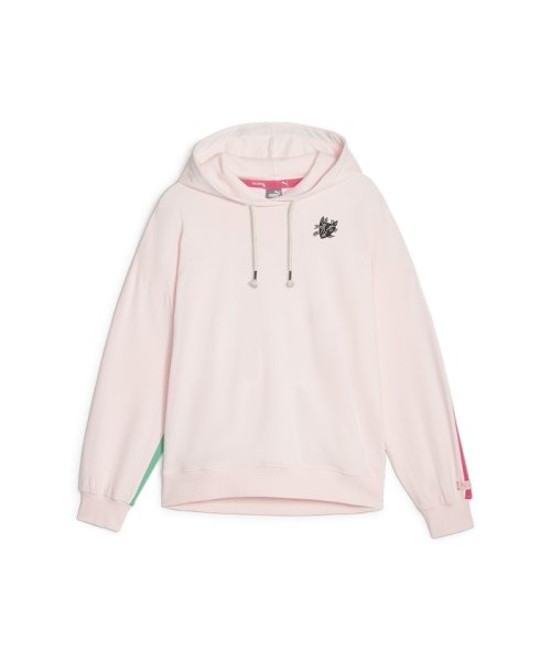 PUMA(プーマ)/ウィメンズ ヨガ PUMA x LEMLEM オーバーサイズ フリース フーディー/FROSTYPINK