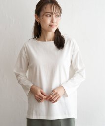 ikka(イッカ)/コットンUSA長袖Tシャツ/オフホワイト