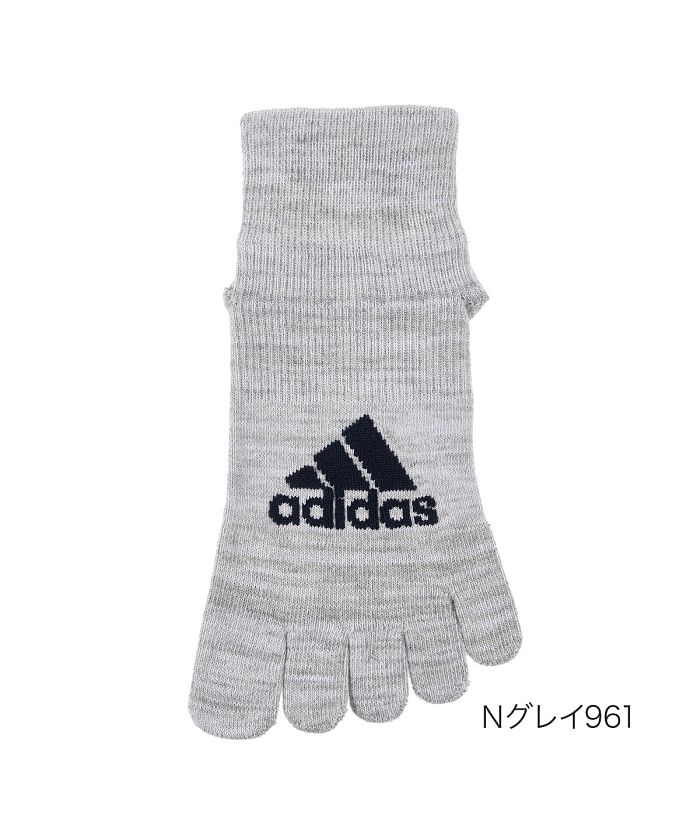 セール】福助 公式 靴下 ショート丈 5本指 レディース adidas