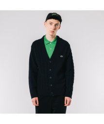 LACOSTE Mens(ラコステ　メンズ)/アシンメトリーVネックカーディガン/ネイビー