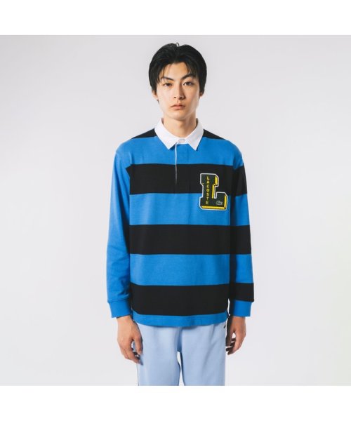 LACOSTE Mens(ラコステ　メンズ)/クレイジーパターンラガーシャツ/ブルー