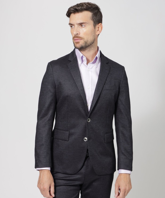 セットアップ】ヘリンボーンジャージージャケット(505484501)｜HANKYU