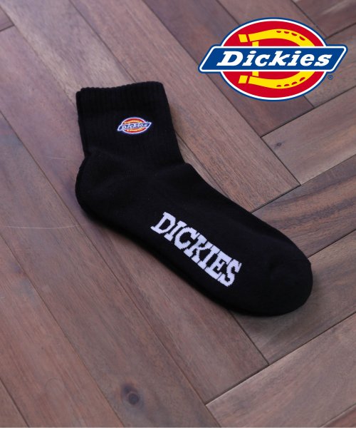 Dickies(Dickies)/【DICKIES/ディッキーズ】ロゴ刺繍 ショートソックス(3足セット)/ブラック