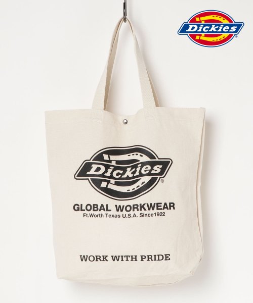 Dickies(Dickies)/【DICKIES/ディッキーズ】ロゴアートワークプリント キャンバストートバッグ/ブラック