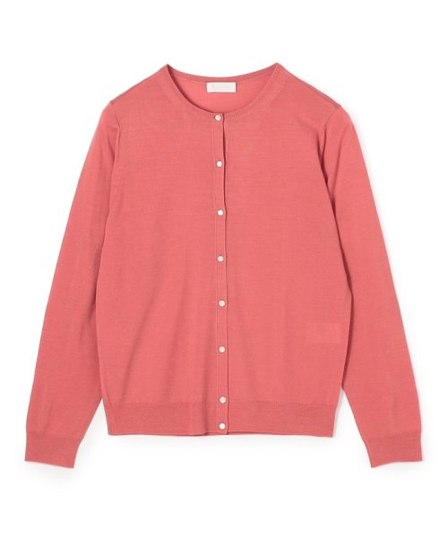 スーパーエクストラファインウール クルーネックカーディガン 