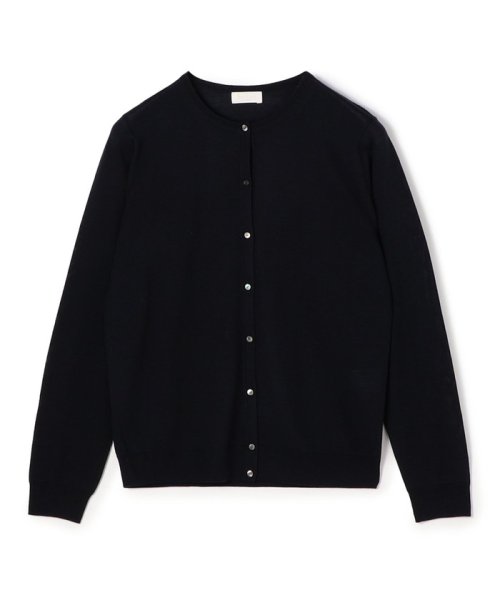 スーパーエクストラファインウール クルーネックカーディガン 