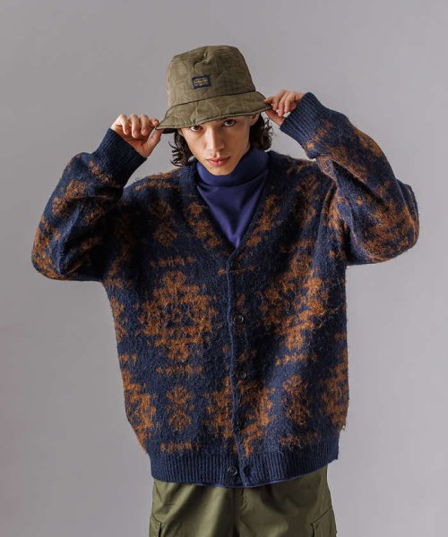 【PENDLETON /ペンドルトン】シャギーニットVカーディガン/ユニセックス モデル：H177 B90 W72 H92 PENDLETON ハーディング ペンドルトン