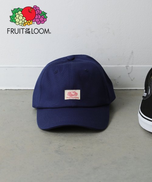 FRUIT OF THE LOOM(フルーツオブザルーム)/FRUIT OF THE LOOM NAME CAP/ネイビー