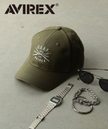 AVIREX(AVIREX)/【AVIREX / アヴィレックス】LOW CAP / 帽子 キャップ ミリタリーテイスト 刺繍ロゴ アメカジ/ｶｰｷｰ