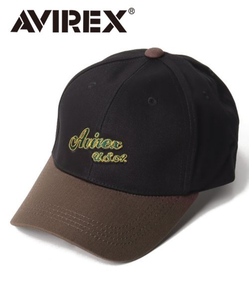 AVIREX(AVIREX)/AVIREX BYCOLOR TWILL LOW CAP C/ブラック