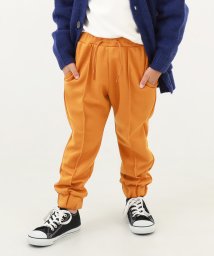 devirock(デビロック)/ピンタック ジョガーパンツ 子供服 キッズ 男の子 女の子 ボトムス ロングパンツ スウェットパンツ /オレンジ