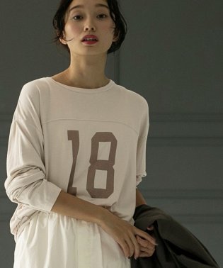 coen/レーヨンナンバリングフットボールTシャツ/505502388