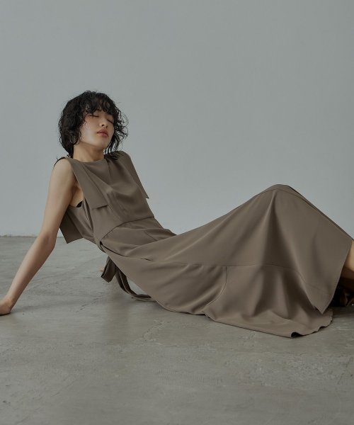 niana ニアナ 結婚式 ワンピース パーティードレス バックオープン バックリボン ロング丈 ノースリーブ オケージョン 1.5次会 春夏 秋冬 二次会 謝 ニアナ 二次会 5cm