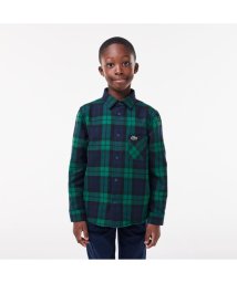 LACOSTE KIDS/ブラックウォッチJUNIORネルシャツ/505505492