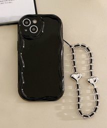 shopnikoniko/ハートビーズストラップ付 ウェーブ スマホケース ma 【即納】 アイフォン スマホ カバー ケース iPhoneケース iPhone13 iPhone14 ブ/505506402