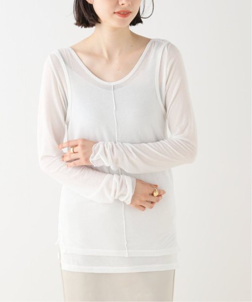 NOBLE(ノーブル)/【LORO】Cashmere Silk Tank Set/ホワイト