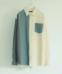 ITEMS URBANRESEARCH(アイテムズアーバンリサーチ（メンズ）)/Vertical Switch 長袖シャツ/WHT