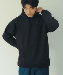 ITEMS URBANRESEARCH(アイテムズアーバンリサーチ（メンズ）)/TRストレッチダンボール プルオーバーパーカー/BLK