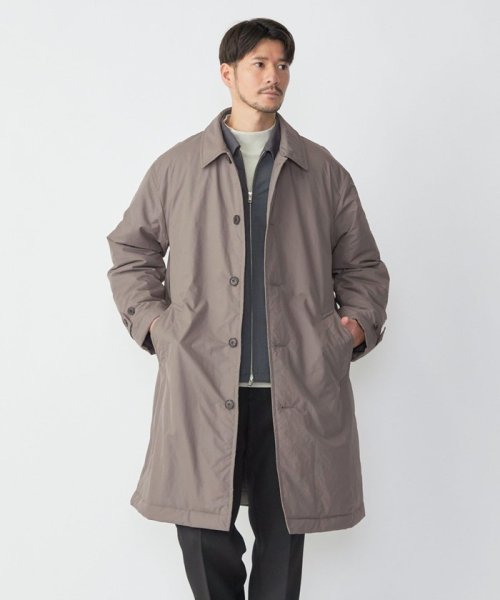 SHIPS:〈撥水〉Thinsulate 中綿 ステンカラーコート 中綿 Thinsulate